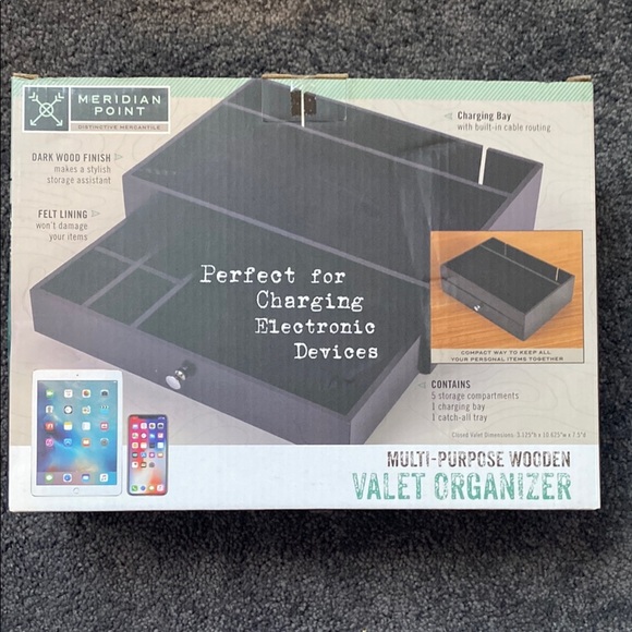 Meridian Point Black Valet Organizer - Picture 3 of 3